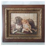 ANTIQUE WOOD PICTURE FRAME