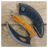 DAMASCUS STEEL ULU KNIFE