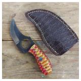 DAMASCUS STEEL SKINNER KNIFE