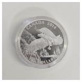 2014 FINE SILVER CANADIAN $100 COIN