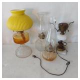 ANTIQUE OIL LAMPS