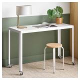 45" METAL DESK W/ LOCKING CASTERS
