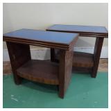 PAIR ART DECO SIDE TABLES