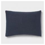 THRESHOLD KING NAVY JERSEY COTTON SHAM