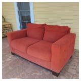 MODERN RED LOVESEAT