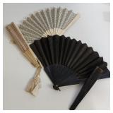 4 ANTIQUE VICTORIAN FANS