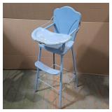 VINTAGE AMSCO BABY DOLL METAL HIGH CHAIR