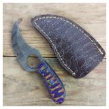 DAMASCUS STEEL SKINNER KNIFE