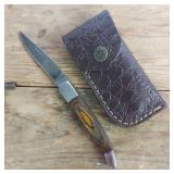 DAMASCUS STEEL POCKET KNIFE