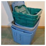 6 STORAGE TOTES