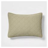 KING DIAMOND STITCH COTTON QUILT SHAM