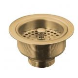 4.5IN BRASS KITCHEN SINK STRAINER