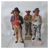 VINTAGE LIONSTONE COWBOY DECANTERS