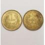 2 Tunisia Franc Coins 1941