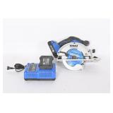 24v Kobalt Circular Saw w/ 2 Batteries & Charger
