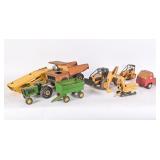 Vtg Tonka Dump Truck, John Deere Log Skidder, Etc