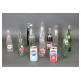 Vtg Coca-Cola/Pepsi Bottles & Cans - Some