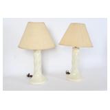 White Table Lamp Set