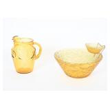 Vintage Anchor Hocking Amber Glass