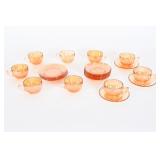 Jeannette Carnival Marigold Cups/Plates