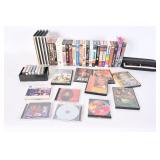 VHS Tapes, DVDs, Cassette Tapes