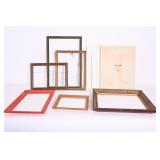 Variety Of Wooden Picture Frames With Canvas