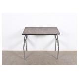 Wood Top Metal Framed Table