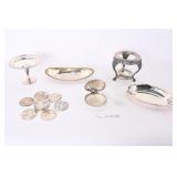 Sterling Silver Servingware And Coasters