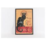 Framed Le Chat Noir Art Print