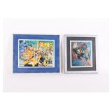 Framed X-Men Alpha Comic Book & Superman Print