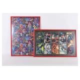 Framed Marvel Comics Trading Card Collages
