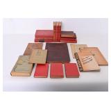 Assorted Red & Brown Books & Paperbacks