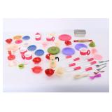 Plastic Toy Dishes And Kitchen Utensils
