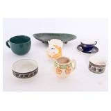 Ceramic Bowls, Mugs, & Piggy Bank