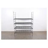 Gray Industrial Wire Shelving Unit