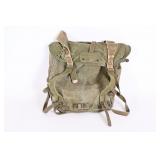 Vintage Green Canvas Military Backpack