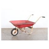 Red Metal Wheelbarrow