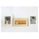 Three Framed Abstract Modern Etchings