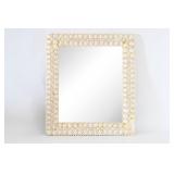 Rectangular Mirror With Shell Edge