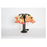 Tiffany Style Lilly 10 Light Table Lamp