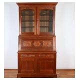ca.1800 Walnut Stepback Secretary/Bookcase
