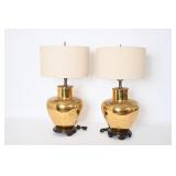 Hammered Brass Style Lamps