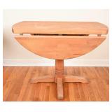 Vintage Butcher Block Drop-Leaf Table