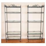 5-Tier Wrought Iron Shelving Units