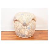 Round Upholstered Pouf Stool