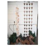 Copper Rain Chain, Shell Swag & Dragon Decor