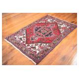 Hand-Knotted Floral Pattern Area Rug