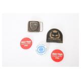 Porsche Belt Buckle, Sev Marchal Plaque