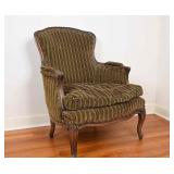 Atq Louis XV Style Berg¨re Upholstered Armchair