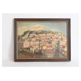 Framed Cityscape Oil Painting By E.L. McKeone